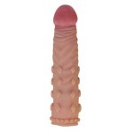 Телесная насадка-фаллос Super-Realistic Penis - 18 см.